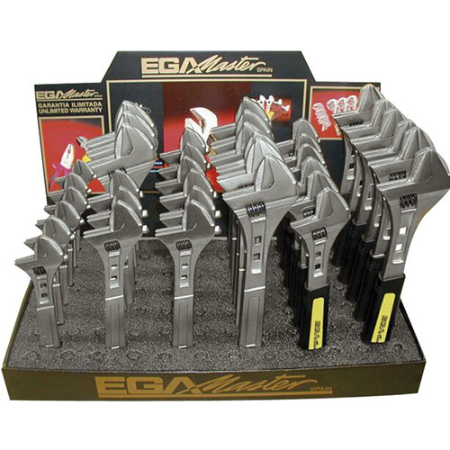 Display 36 Adjustable Wrenches